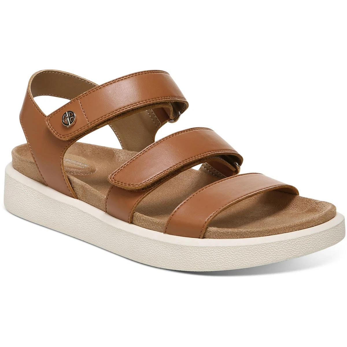 Giani Bernini Womens Felicitty Solid Ankle Strap Flat Shoes BHFO 7980