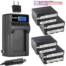 Kastar Battery LCD AC Charger for NP-F970 Sony CCD-TR3000 CCD-TR3100 CCD-TR30