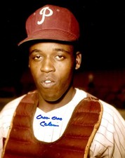 Autographed CHOO CHOO COLEMAN Philadelphia Phillies 8x10 Photo w/ COA