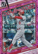 2022 Panini Donruss Dominators Pink Fireworks Anthony Rendon card #D-8. nrmt-mt