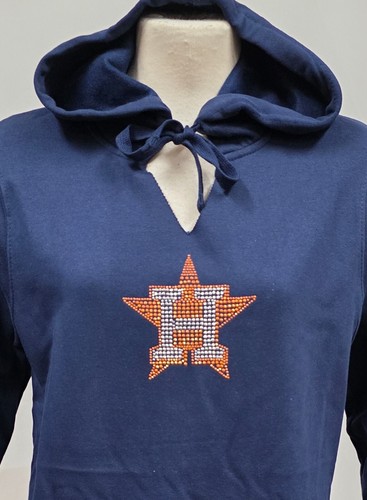 Felpa con cappuccio donna Majestic MLB Houston Astros nuova - M - Foto 2 di 4