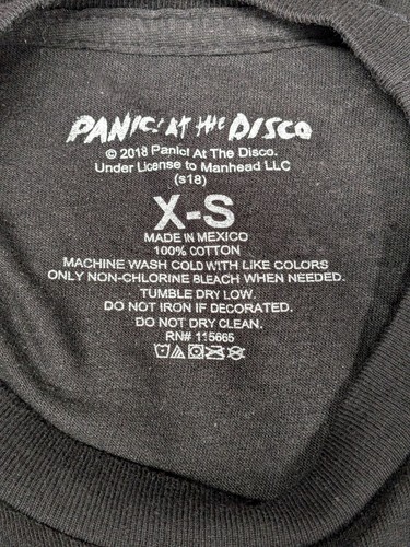 Panic! At The Disco T-Shirt Adult Size XS Brendon Coral Graphic Print Rock Band - Picture 8 of 9