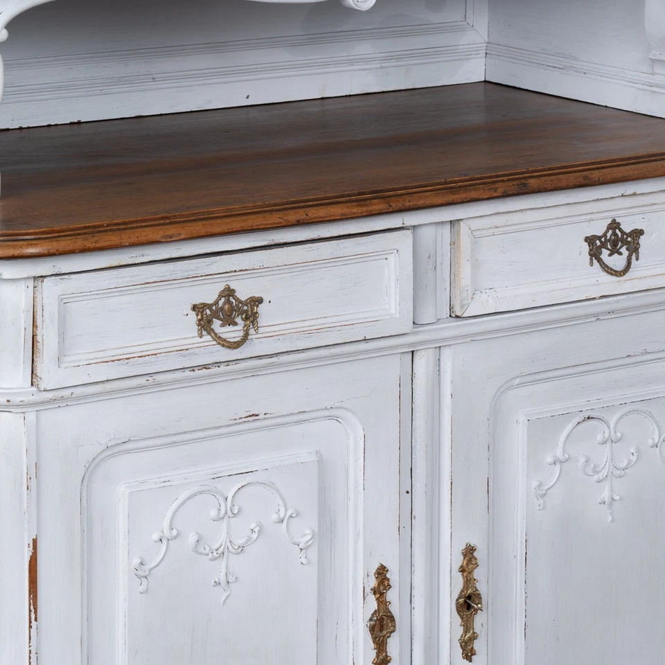 Blue Painted Cupboard With Adjustable Shelves, Hungary circa 1900's - Image 3 of 4