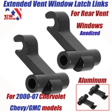 For 2000-2007 Chevy/GMC Vent Window Latch, Links Wind Noise Fix Kit Aluminum