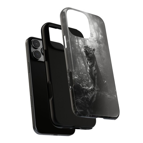 Bengal Tiger on Black and White - Phone Case for iPhone, Galaxy, Pixel - 第 12/281 張圖片