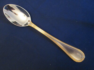 TEA SPOON! Vintage TOWLE stainless: BEADED ANTIQUE GOLD pattern: EXC