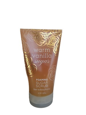 Bath & Body Works WARM VANILLA SUGAR Foaming Sugar Scrub 8 oz - Discontinued