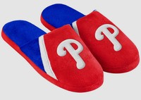 Forever Collectibles Philadelphia Phillies Mlb Slip-on Slippers Men's S 7-8 Forever Collectibles Philadelphia Phillies Mlb Slip-on Slippers Men's S 7-8