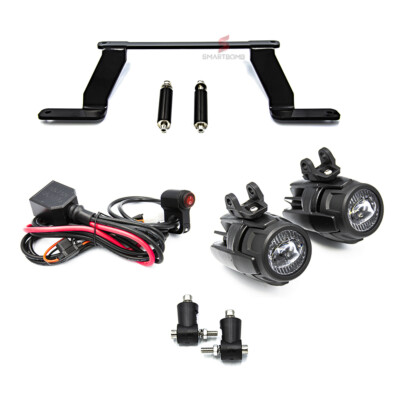 LED SPOTLIGHTS 40W Zugelassen + KABEL + Halterung BMW R1200GS 14-18 R1250GS ADV