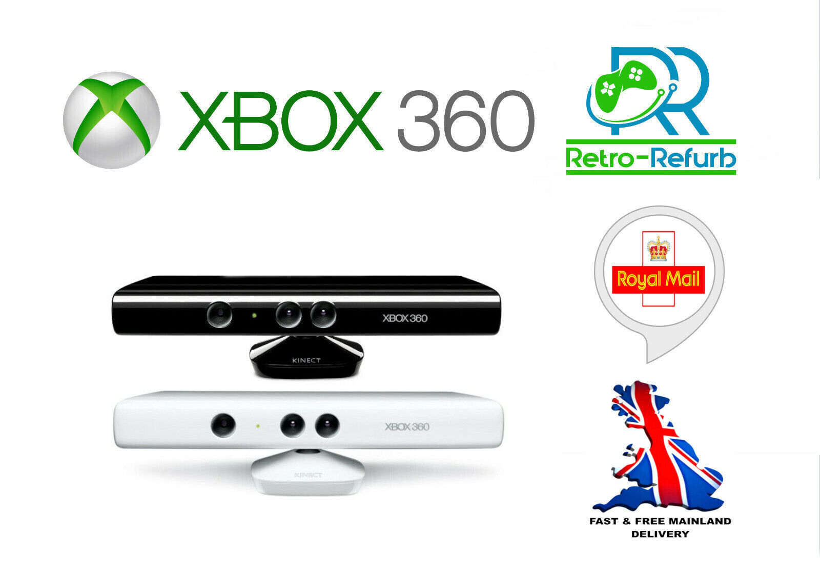 🎮 Xbox 360 avec 10 jeux au choix, capteur Kinect, manette sans fil - Xbox