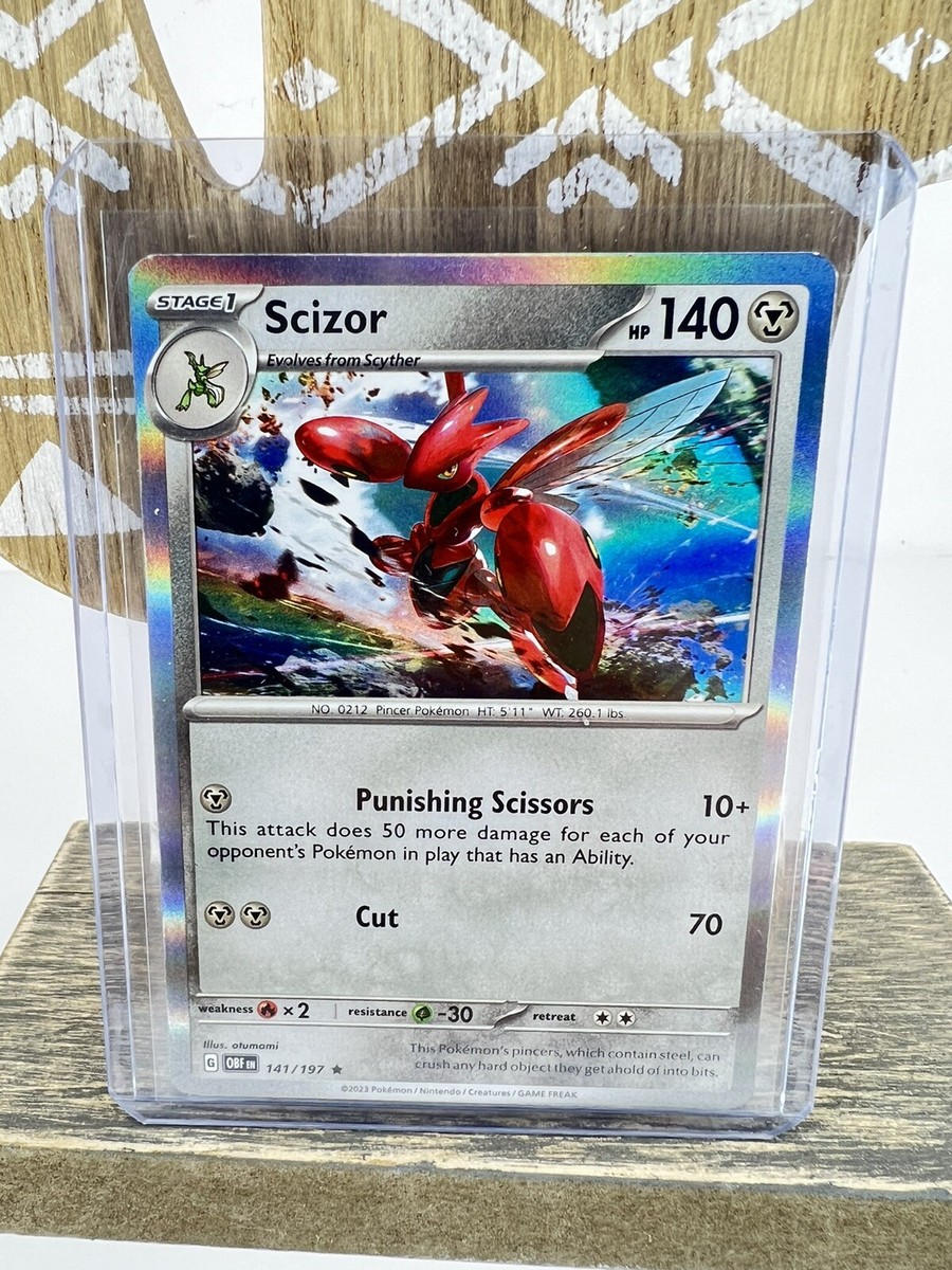 Scizor 141/197 Rare Obsidian Flames Eng Pokemon TCG Holo NM