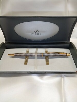 PARKER SONNET HOLDER 0.5 Sterling Silver Cisel Slim Gold Plated Details