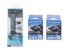 Air Spencer Giga Clip Car Freshener And Refills - Squash Scent Blue