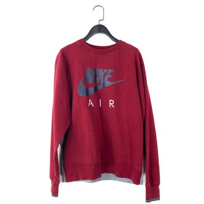 Crewneck Sweatshirt Nike Air Jumper Red Nike Air Red Grey Cotton