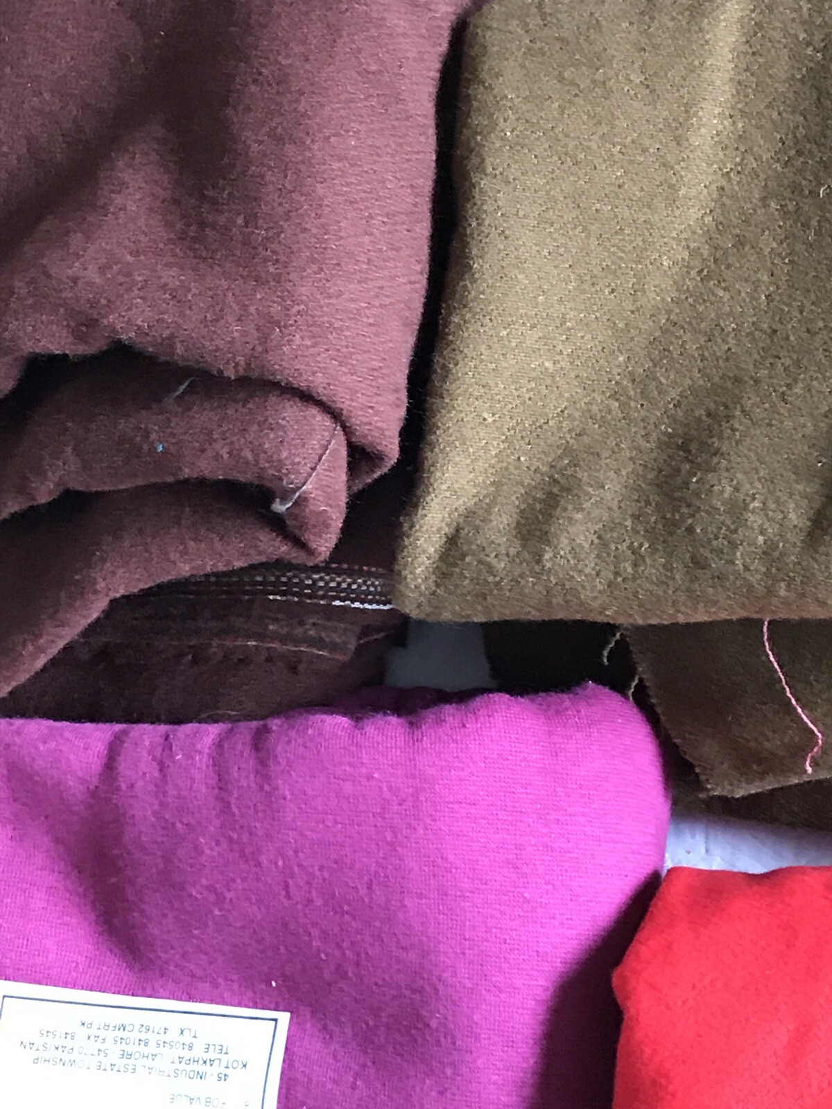 Solid Color Scrap Remnant Leftover Fabric Lot Crafts Sew Mixed Fibers