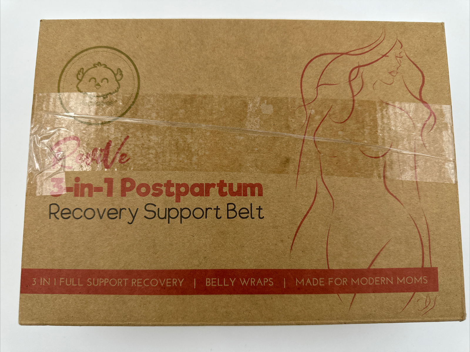 KeaBabies Revive 3-in-1 Postpartum Recovery Support Belt in Black-image