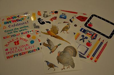 Halloween Mrs Turkey School Grossman Stickers You Choose Birds Art