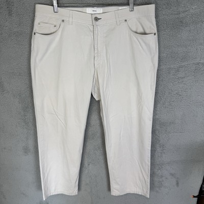 BRAX Pants Men's 40x27 Beige Cooper Chino Regular Fit Golf