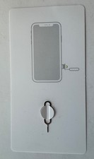 Apple iPhone Sim Card Ejector Removal Key Pin Tool on Original 6"x3" Card