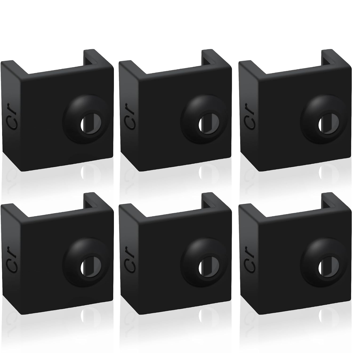 3D Printer Hotend Silicone Sock, 6 PCS Heater Block Silicone Cover for Creality 