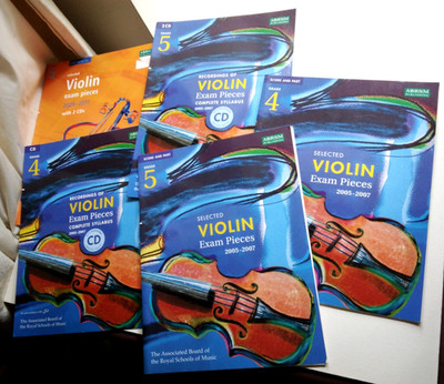 ABRSM Restposten Bücher & CDs Violine Prüfungsstücke Klasse 4 & 5 2005-2007; 2008-2011
