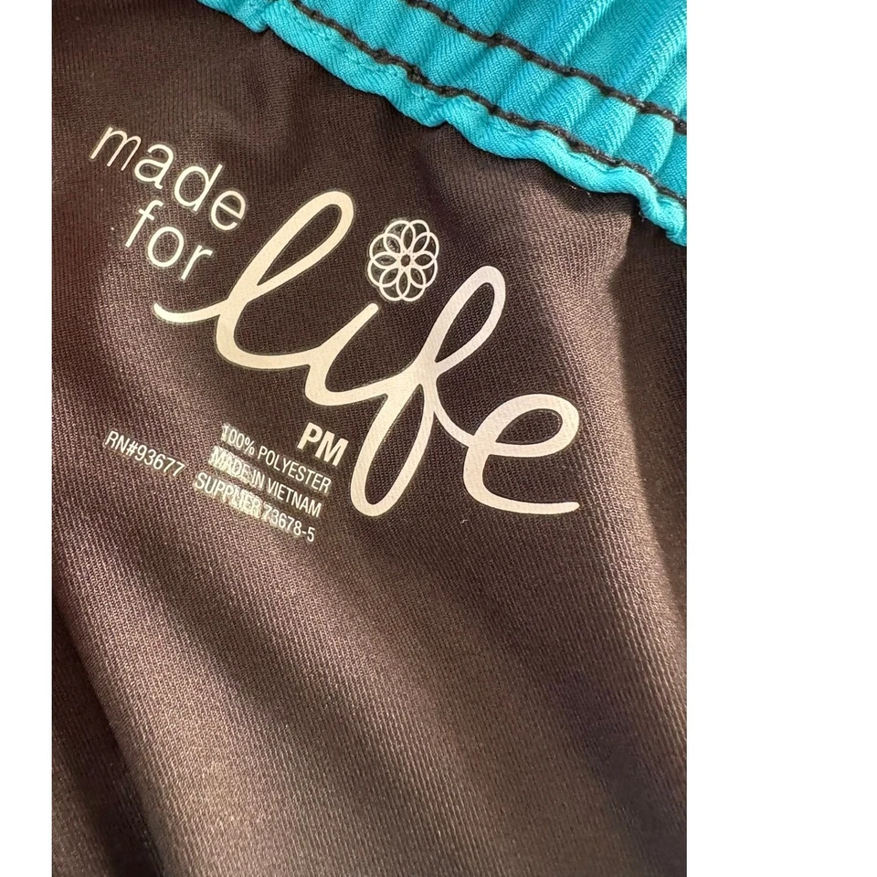 Pantalones activos medianos Made for Life Petite negro azul poliéster Foto 3 de 4