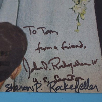 JOHN D. ROCKEFELLER IV & SHARON PERCY HAND SIGNED AUTOGRAPHED LIFE COVER 1967