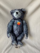 New Vintage Steiff Bear 16  Blue Mohair 994210 jointed tags Rare