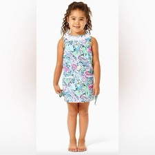 Lilly Pulitzer Little Lilly Classic Shift Over The Rainbow Size 8 Girls Cotton