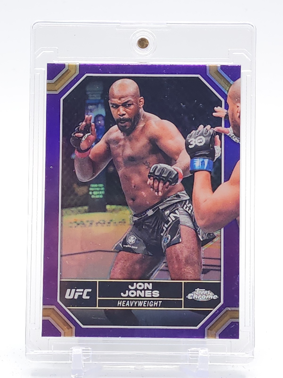 JON JONES 2024 TOPPS CHROME UFC PURPLE REFRACTOR #97 HEAVYWEIGHT Q2846