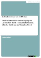 Nadine-Dominique Van Der Meulen | Streitschrift FüR Eine Hinterfragung Der...