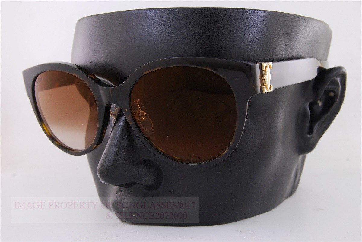 Closeout New Authentic Cartier Sunglasses CT 0510/SJ-002 Tortoise
