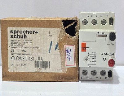 SPRECHER+SCHUH CAT KT4-C2A-B10 CIRCUIT BREAKER RANGE 0.63-1AMP FREEFAST SHIPPING