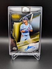 🔥🔥2024 Topps Chrome Black - Auto Gold Refractor ⚾ Andres Gimenez #01/50 🔥🔥