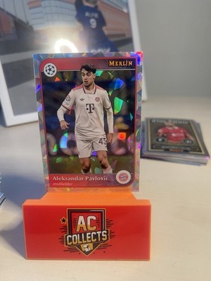 Aleksandar Pavlovic - Cracked Ice - Topps Ucc Merlin 24/25 - Bayern München
