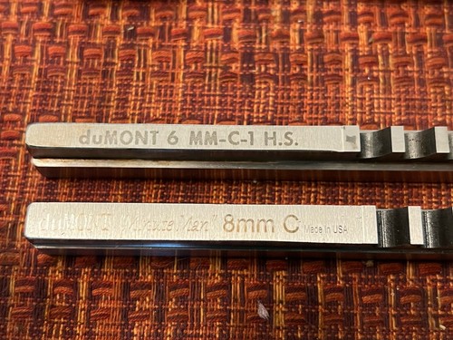 LOTTO BELLA SPILLA DUMONT 6MM 44406 8MM 44407 C-1 HSS KEYWAY PUSHWAY CON SPESSORO - Foto 2 di 4