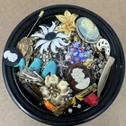 Vintage Costume Jewelry Mixed Lot Pins Multicolor Assorted Styles