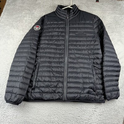Roots 73 Jacket Womens 2XL Black Puffer Down Fill Zip Corporate Logo Beechriver