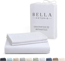 Bella Coterie Luxury Bamboo Viscose King Size Duvet Cover Set  100 Organically