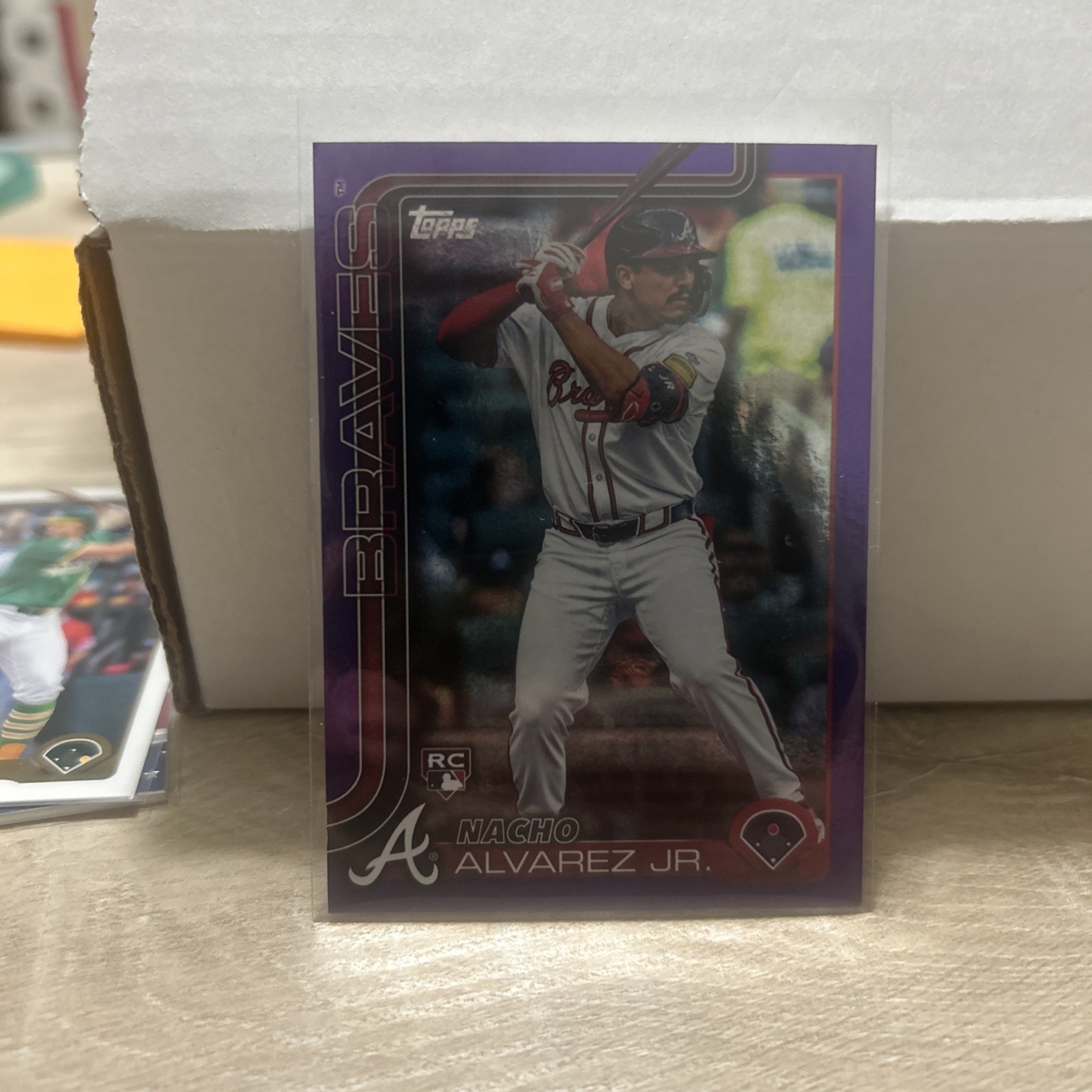 2025 Topps Series 1 - Nacho Alvarez Jr. #223 Purple Holofoil /250 (RC)
