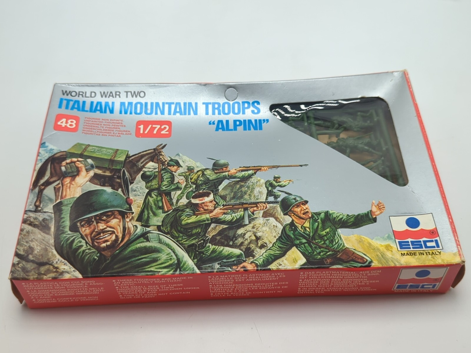 ESCI ERTL WWII Soldiers Figures Lot of 3 Japanese Italian French 1/72