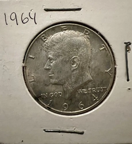 1964 50C Kennedy Half Dollar - Uncirculated - No Mint Mark - 90% Silver (12.5gm)