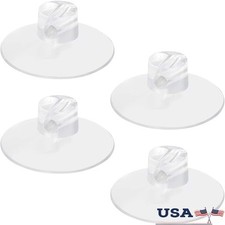 4 Pack Shower Caddy Suction Cups Connectors Heavy Duty Durable Plastic New