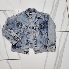 Vntage kids Denim Jean Jacket by Lee 100 Cotton Stonewash