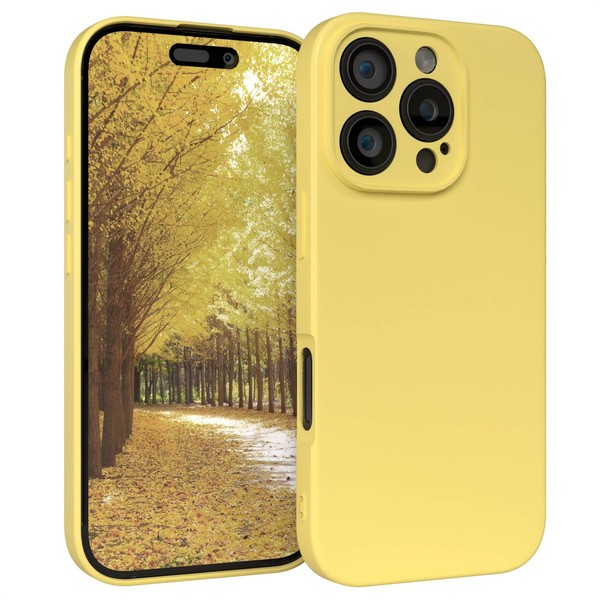 HandyhüLle FüR Apple Iphone 16 Pro Silikon Back Cover TPU Schutz Handy Case Gelb-image