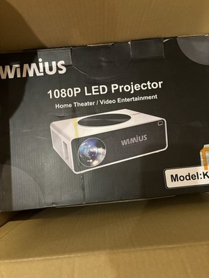 WiMiUS K1 Beamer Full HD 1080P 5G WiFi Bluetooth, Projektor Video 25000 Lumen