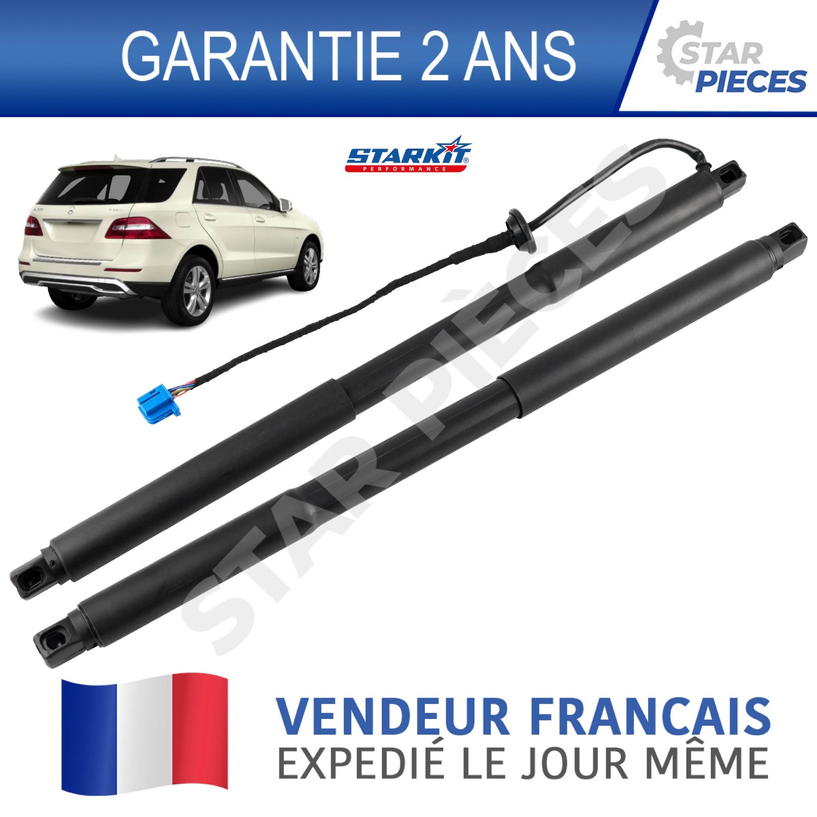 Vérins de hayon électrique pour Mercedes ML et GLE W166 de 2011 à 2018 gauche et droit