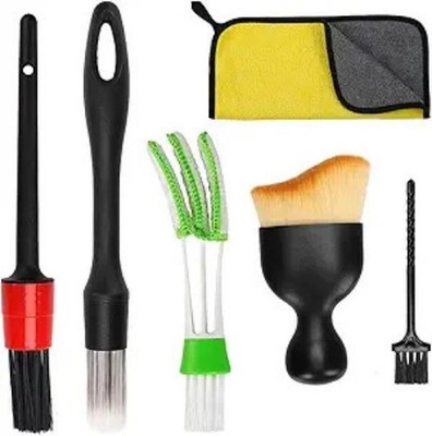 Car Interior Duster Detail Brush Cleaning Kit, Soft Microfiber Towels Dashboard
