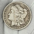 1891-CC Morgan Dollar $1 CARSON CITY Silver One 90% US Coin KEY DATE!