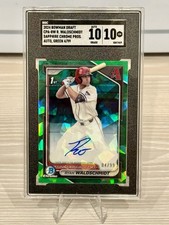 🔥🔥2024 1st Bowman Draft Sapphire Green Auto CPA-RW Ryan Waldschmidt /99🔥🔥